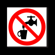 Запрещается использование в качестве питьевой воды
