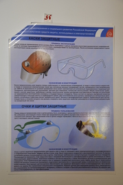Плакат "Применение и испытание средств защиты,используемых в электроустановках" (комплекты индивидуальные экранирующие)